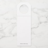 Étiquettes personnalisées pour bouteilles de vin (Dos)