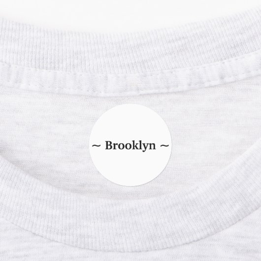 Étiquettes personnaliser changement nom texte blanc noir (Apposé)