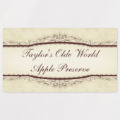 Étiquettes Personnaliser facilement les aliments de conceptio (Design 1)