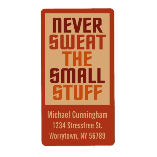 Étiquettes personnalisés motivants (Devant)