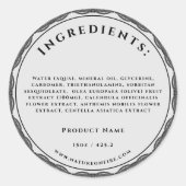 Étiquettes personnalisés pour les articles faits m (Devant)