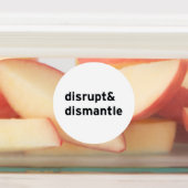 Étiquettes perturber et démanteler (Apposé)