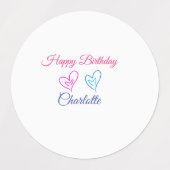 ÉTIQUETTES PETIT ANNIVERSAIRE DE CUTIE (Design 2)