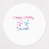 ÉTIQUETTES PETIT ANNIVERSAIRE DE CUTIE (Design 1)