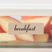 Étiquettes Petit Déjeuner, Déjeuner, Dîner & Snacks Repas (Apposé)