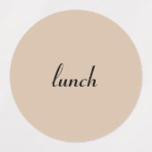 Étiquettes Petit déjeuner, déjeuner et dîner (Design 2)