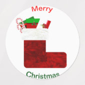 Étiquettes Phoques d'enveloppe de Noël assortis (Design 2)