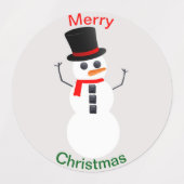 Étiquettes Phoques/Stickers d'enveloppes de Noël assortis (Design 1)