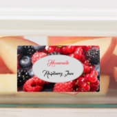 Étiquettes Photo de fruits frais confiture maison avec texte (Apposé)