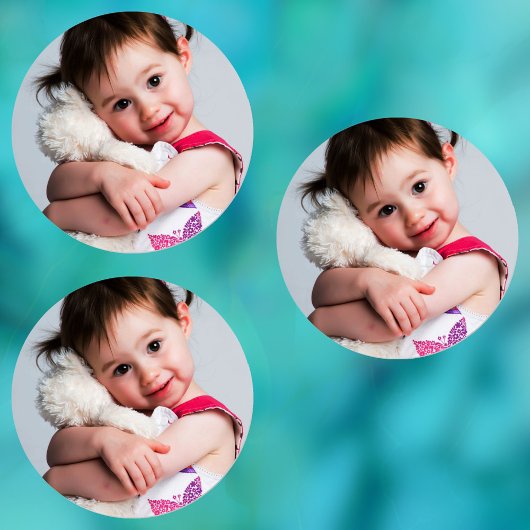 Étiquettes Photo de l'enfant, copain, conjoint, maman ou anim