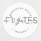 Étiquettes Pilates Pots dans Pilates Word (Design 1)