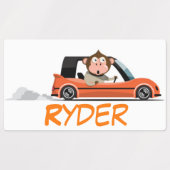 Étiquettes Pilotes de singes (Design 2)