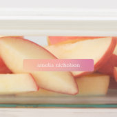 Étiquettes Pink Aqua Pastel Ombre imperméable (Apposé)