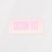 Étiquettes Pink to Peach Sunset Ombre avec texte personnalisa (Design 2)