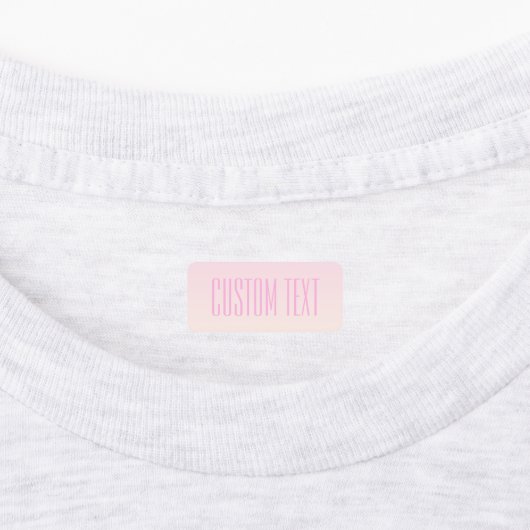 Étiquettes Pink to Peach Sunset Ombre avec texte personnalisa (Apposé)