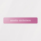 Étiquettes Pink violet pastel Ombre imperméable (Design 1)