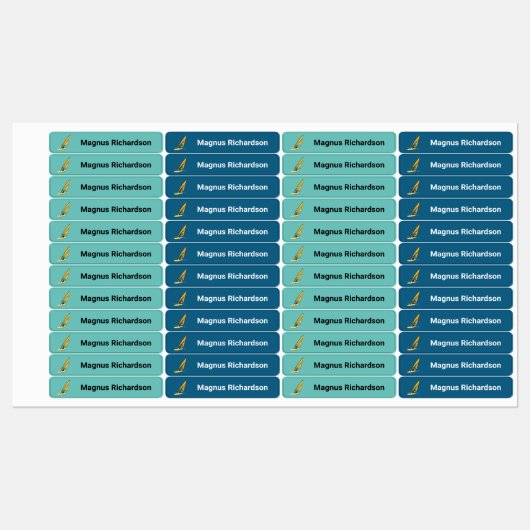 Étiquettes Planche à voile (Feuille)