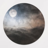 Étiquettes Pleine lune (Design 2)