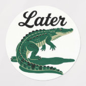 Étiquettes Plus tard Gator : Un adieu léger (Design 1)