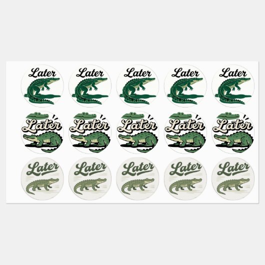 Étiquettes Plus tard Gator : Un adieu léger (Feuille)