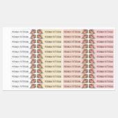 Étiquettes Poaches et fleurs de pêche Ajouter un nom (Feuille)