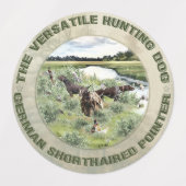 Étiquettes Pointeur court allemand (Design 2)