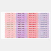 Étiquettes Pois imperméable vêtements de nom pour enfants (Feuille)