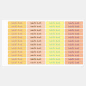 Étiquettes Pois imperméable vêtements de nom pour enfants (Feuille)