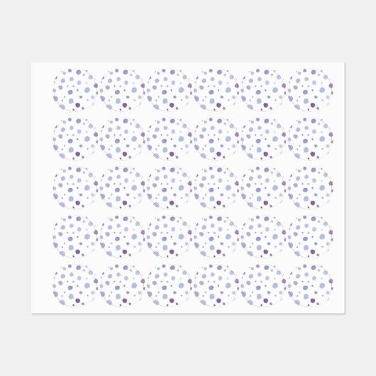 Étiquettes pois peint à la main (Feuille)