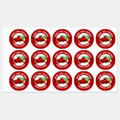 Étiquettes Poivrons de chili séchés (Feuille)