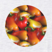 Étiquettes Poivrons rouges et jaunes (Design 2)