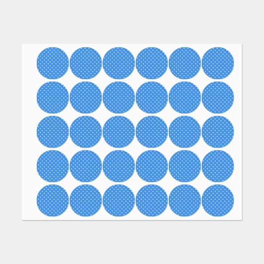 Étiquettes Polka dot (Feuille)
