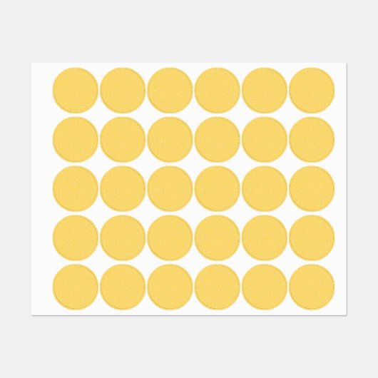 Étiquettes Polka dot (Feuille)