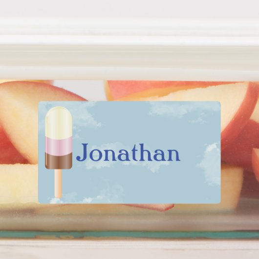 Étiquettes Popsicle Avec Nom (Apposé)