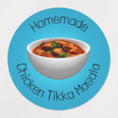 Étiquettes Poulet Tikka Masala (Design 2)