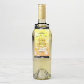 Étiquettes Pour Bouteilles 13ème anniversaire Mariage de la Citrine (Sur bouteille)