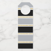 Étiquettes Pour Bouteilles 21e anniversaire Black Grey Gold Parties scintilla (Dos)