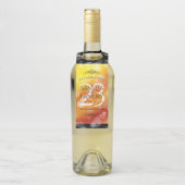 Étiquettes Pour Bouteilles 23e anniversaire de Mariage de Topaz impérial (Sur bouteille)