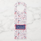 Étiquettes Pour Bouteilles 4 juillet Fête de l'Indépendance BBQ (Dos)