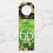 Étiquettes Pour Bouteilles 66e anniversaire de mariage en titanite élégant (Dos)