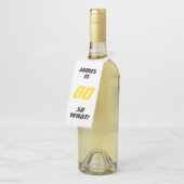 Étiquettes Pour Bouteilles 80 Quel drôle de motivation 80e anniversaire (Incliné)