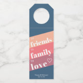 Étiquettes Pour Bouteilles À amis Famille Amour Mariage ID822 (Devant)