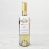 Étiquettes Pour Bouteilles Accueil mariage de automne (Sur bouteille)