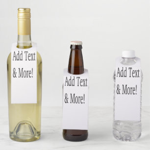 Étiquettes Pour Bouteilles Ajouter du texte et plus encore ! Personnalisez vo