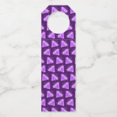 Étiquettes Pour Bouteilles Amethyst 33e anniversaire mariage violet faveur (Dos)