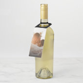 Étiquettes Pour Bouteilles Appel à l'élégance de la calligraphie photo de mar (Incliné)