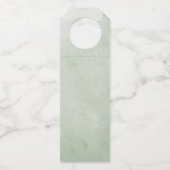 Étiquettes Pour Bouteilles Aquarelle Botanique Mariage À l'amour (Dos)