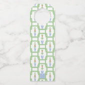 Étiquettes Pour Bouteilles Aquarelle Chinoiserie Christmas Bow Topiary (Dos)