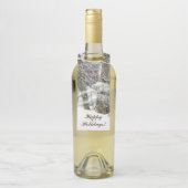 Étiquettes Pour Bouteilles Aquarelle d'hiver (Sur bouteille)