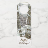 Étiquettes Pour Bouteilles Aquarelle d'hiver (Devant)